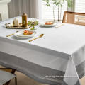 Rechteck Square 100% Polyester -Tischdecke für die Hochzeitsfeier